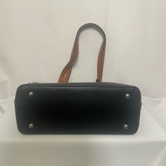 Westbronco NWOT black/brown vegan leather multi pocket tote work bag - Picture 10 of 13